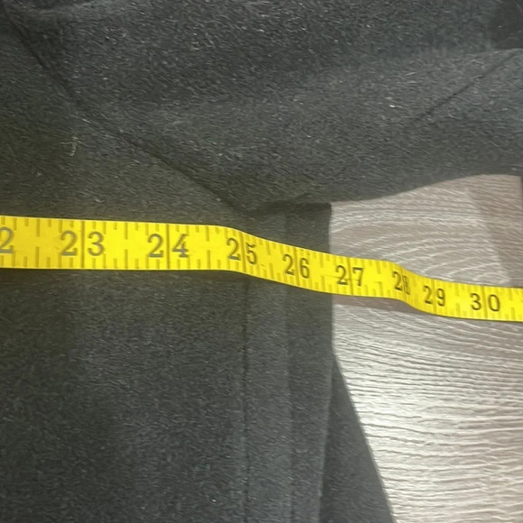 Vintage Perry Ellis Wool Black 3/4 Length Coat ILGWU Made in USA 12 - Picture 5 of 16